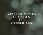 Van oude mensen, de dingen die voorbijgaan   COU8